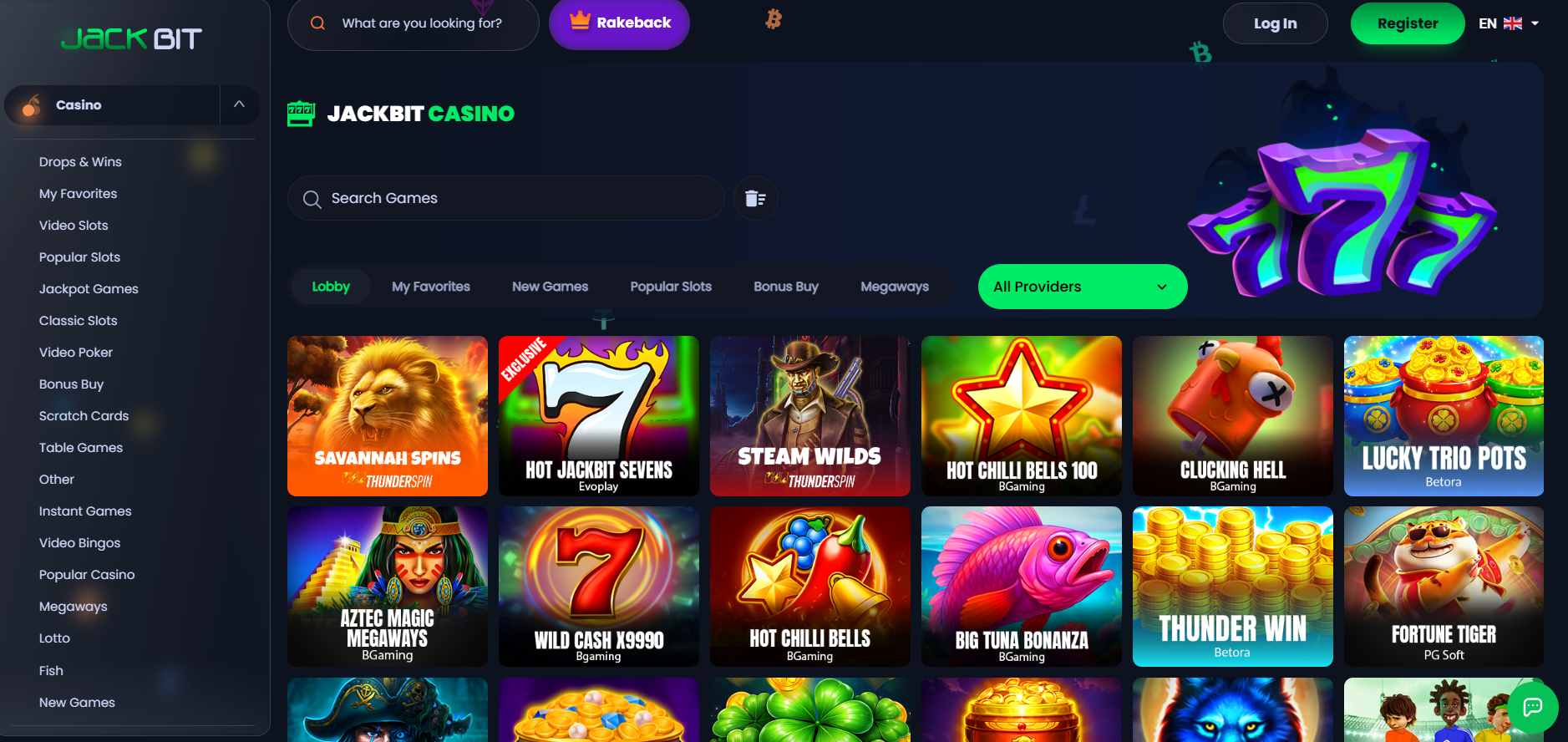 Jackbit Casino Games