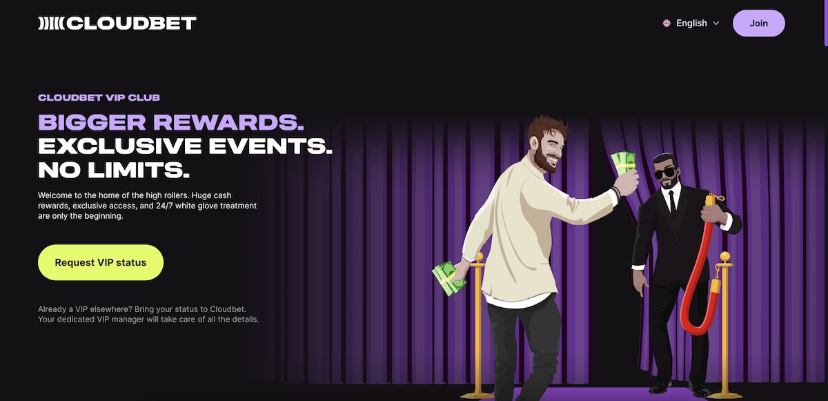 Cloudbet vip and royalty